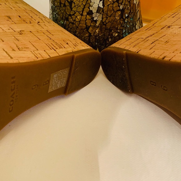 Tangerine Coach Wedges - Picture 5 of 5